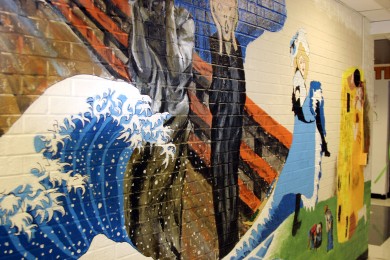 Photo Gallery: Work on new mural continues