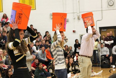 Photo Gallery: Winter Sports Assembly held on Thursday, Dec. 5; students, staff participate in Minute to Win It competitions