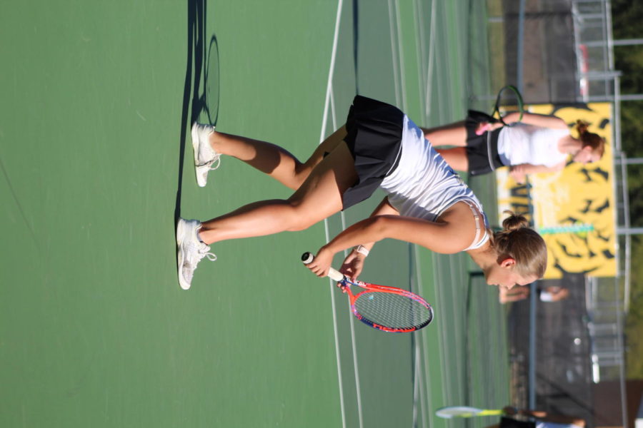 As BV girls tennis wrapped up, seniors like Helenna Shcherbinin look back and reminisce on their season. 
“It’s been so fun to be back to normal,” Shcherbinin said. “For the past few years, it hasn’t been like full [out], so [it’s nice] being back into the business of it.” 
While Shcherbinin enjoyed her last season, she is sad to see it go. 
“[Leaving is] bittersweet,” she said. “It can be a little tiring when you are playing three matches a week, but I’m leaving with good memories. It’s a good thing to look back on.”